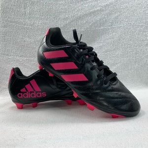 Adidas Unisex Child Goletto VII FG Soccer Shoe Cleat Black Pink‎ Size 3.5 Youth